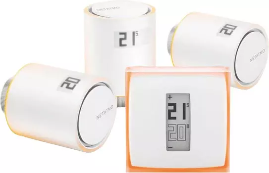 Набор Netatmo: термостат + дополнительные термоголовки, 3 шт