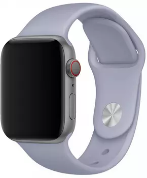 Набор силиконовых ремешков для Apple Watch 42/44 мм, лавандовый серый
