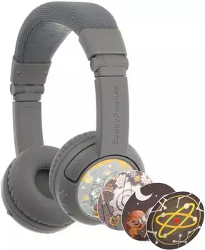 Наушники детские ONANOFF Buddyphones Play+, серый
