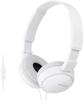Наушники накладные Sony MDR-ZX110AP, белый