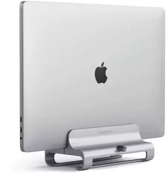 Подставка Universal Vertical Aluminum Laptop Stand для MacBook, серебристый