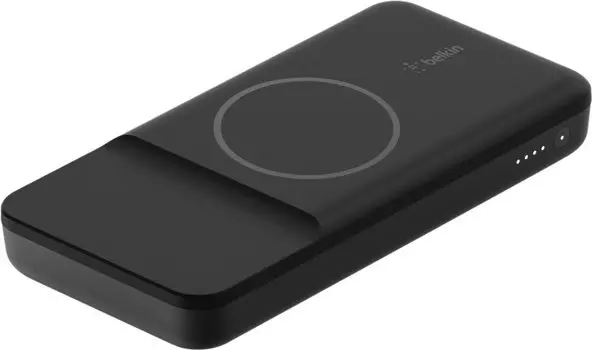 Внешний аккумулятор с функцией БЗУ Belkin Magnetic Wireless + кабель USB-A - USB-С, 10000 мАч, черный