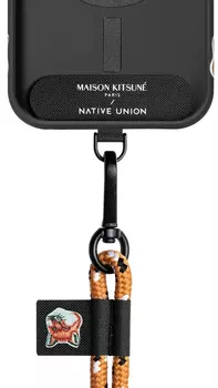Регулируемый шнурок Native Union Fox Head Universal Sling для iPhone, нейлон, черный