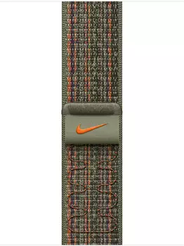 Спортивный ремешок для Apple Watch Nike, 41 мм, оранжево-зеленый