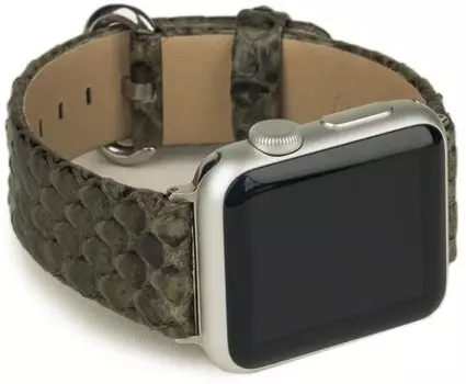 Ремешок Marcel Robert для Apple Watch 38/40 мм, питон, зеленый