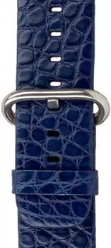 Ремешок Marcel Robert для Apple Watch 42/44 мм, аллигатор, синий