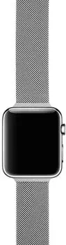 Ремешок миланская петля moonfish для Apple watch - 42/44/45/49 мм, серебристый