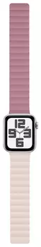 Ремешок moonfish для Apple Watch 38/40 мм, силикон, светло-бордовый/бежевый