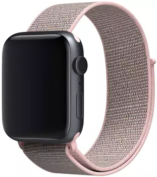 Ремешок moonfish для Apple Watch 42/44 мм, нейлон, светло-розовый