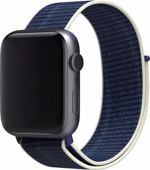 Ремешок moonfish для Apple Watch 42/44/45/49 мм, нейлон, «ледяной синий»