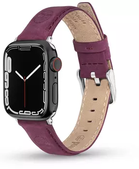 Ремешок Timberland Lacandon для смарт-часов 20 мм, кожа, пурпурный