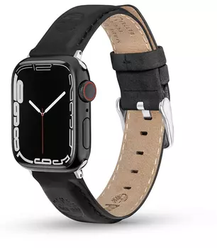 Ремешок Timberland Lacandon для смарт-часов 20 мм, кожа, черный