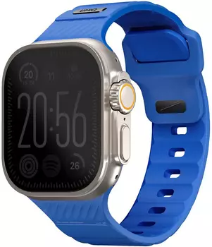 Ремешок Uniq Stride Rubber для Apple Watch 42/49 мм, силикон, синий