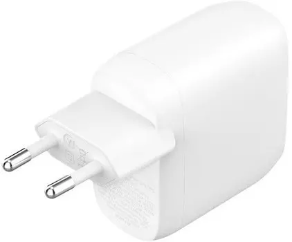 Сетевое зарядное устройство Belkin Wall Charger 2 USB-C, 60 Вт, белый