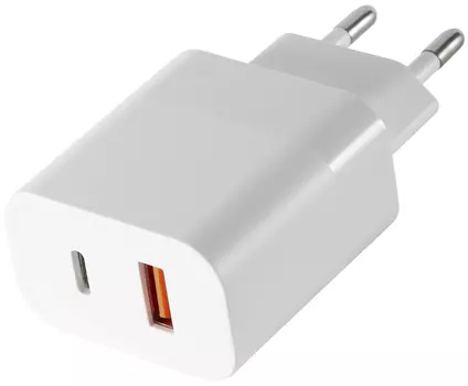 Сетевое зарядное устройство moonfish USB-A + USB-C, PD, 30 Вт, белый