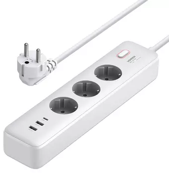 Сетевой фильтр UGREEN CD286 Power Strip, белый