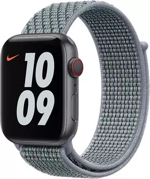 Спортивный браслет для Apple Watch 44 мм, «дымчатый серый»