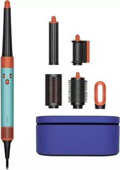 Стайлер Dyson Aiwrap HS08 Complete Long для прямых и вьющихся волос, голубой+оранжевый