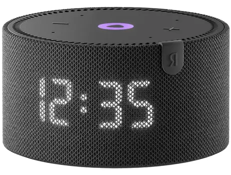 Умная колонка Яндекс мини c часами, черный оникс