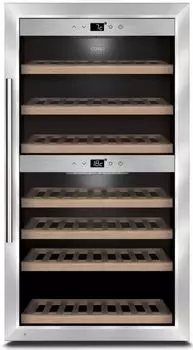 Винный шкаф CASO WineComfort 66, серебристый