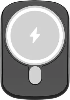 Внешний аккумулятор moonfish MagSafe, 5000 мАч, soft-touch, черный