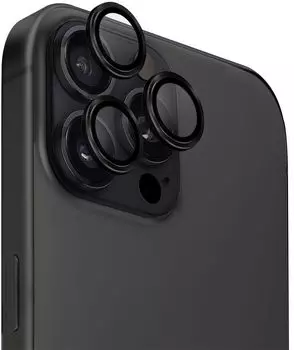 Защита линз Uniq Optix AluGuard для iPhone 16 Pro/16 Pro Max, черный
