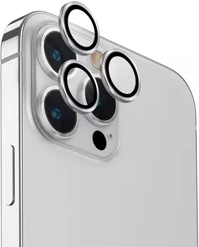Защита линз Uniq Optix для iPhone 15 Pro Max, серебристый