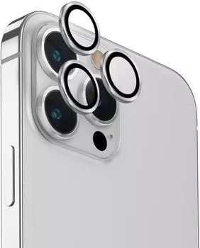 Защита линз Uniq Optix для iPhone 15 Pro Max, серебристый