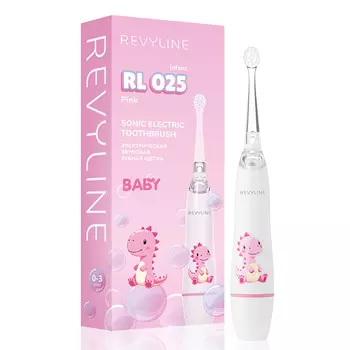 Электрическая звуковая зубная щётка Revyline RL 025 Infant, Pink
