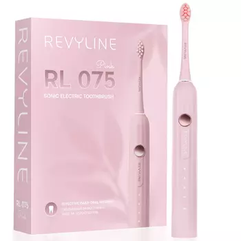 Электрическая звуковая зубная щётка Revyline RL 075 Pink