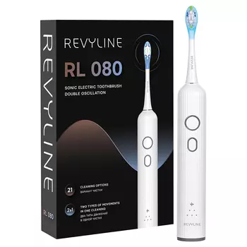 Электрическая звуковая зубная щётка Revyline RL 080 White