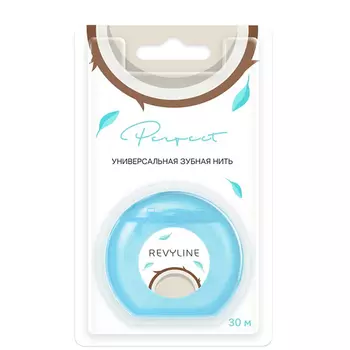 Зубная нить Revyline Perfect, кокос и мята, 30 м