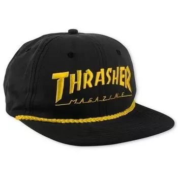 Бейсболка Thrasher Rope Snapback Black