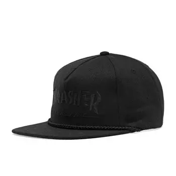 Бейсболка THRASHER Rope Snapback Black/Black