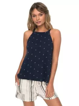 Блузка женская ROXY Malibbaysid J Dress Blue Printed Anchor