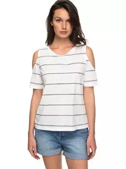 Блузка женская ROXY Uptownsun J Marshmallow Boat Stripe