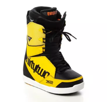 Ботинки для сноуборда мужские THIRTYTWO Lashed BLACK/YELLOW 2021