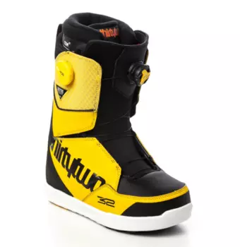 Ботинки для сноуборда мужские THIRTYTWO Lashed Double Boa BLACK/YELLOW 2021