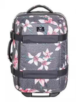 Чемодан ROXY Wheelie 2 J Charcoal Heather Flower Field