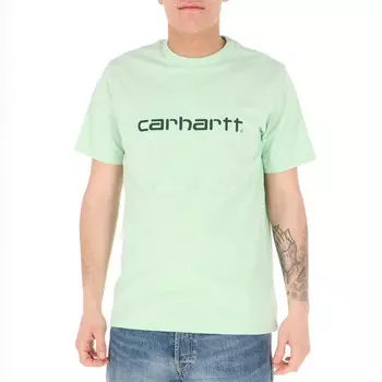 Футболка CARHARTT WIP S/S Script T-Shirt Pale Spearmint / Hedge 2022