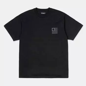 Футболка CARHARTT WIP S/S State T-Shirt BLACK / BLACK 2021