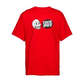 Футболка CHEAP MONDAY Uni Tee Speech Logo Scarlet Red