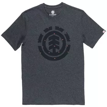 Футболка мужская ELEMENT Explorer Logo Ss Charcoal Heather