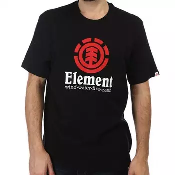 Футболка мужская ELEMENT Vertical Ss Flint Black