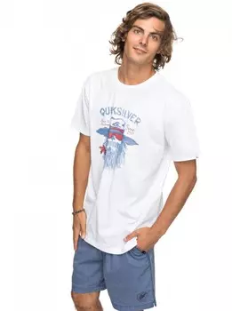 Футболка мужская QUIKSILVER Shdgorm M White