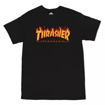 Футболка THRASHER Flame Logo Black 2023