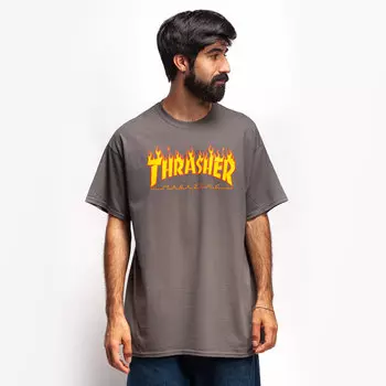 Футболка THRASHER Flame Logo Charcoal Grey 2021