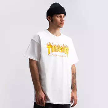 Футболка THRASHER Flame Logo White 2021