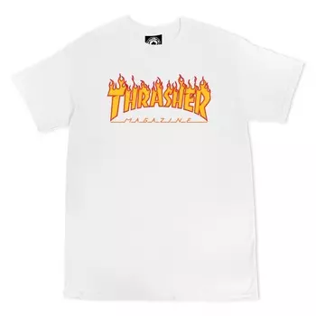 Футболка THRASHER Flame Logo White 2023