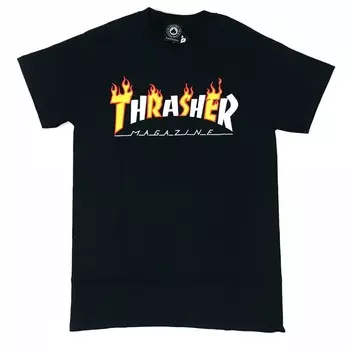 Футболка THRASHER Flame Mag T-Shirt BLACK